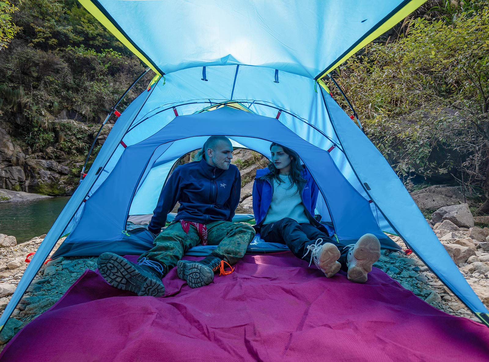 Amazon.com : KAZOO 2／4 Person Camping Tent Outdoor Waterproof